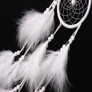 Dreamcatcher - Blij wit 3 506 dromenvanger wit - blij detail
