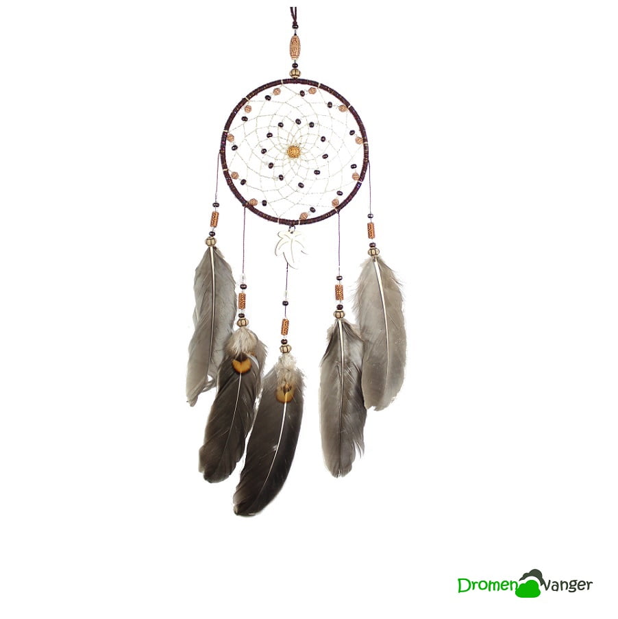 Dreamcatcher touw & houten kralen - Aztec 1 569 dromenvanger houten kralen aztec