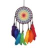 Bohemian Gehaakte Dromenvanger Rainbow XL 2 668-dromenvanger-gehaakt-regenboog-kleur-houten-kralen 1