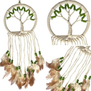 Macrame dromenvanger Tree of Life - Levensboom natural met houten kralen 7 683_dromenvanger_levensboom_macrame_houten_kraal_groen V2 drieluik