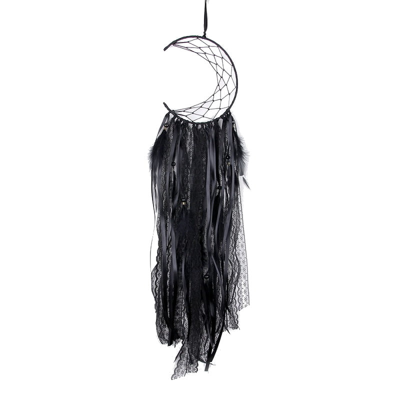 Dreamcatcher Moon Black 1 Dromenvanger maan zwart large