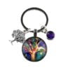 315 sleutelhanger tree of life Glas