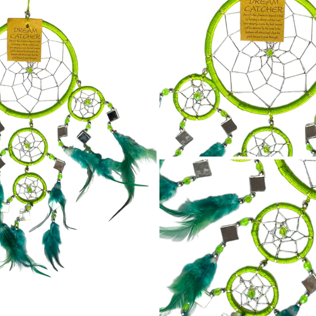 Dromenvanger Groen Glanzend met spiegeltjes - Fris Junior 4 527 drieluik