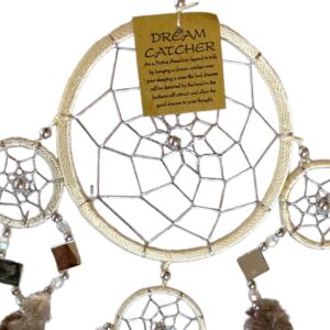 528 dromenvanger met spiegeltjes en zilverdraad - eindeloos closeup - 11cm V2