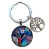 Sleutelhanger Tree Of Life - Aquarel Blauw - Glas 3D 3 363 sleutelhanger Tree of Life - aquarel