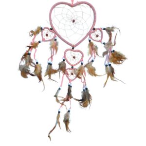 754 dromenvanger hart XL - Roze - 5 rings