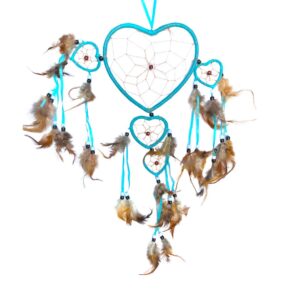 755 dromenvanger hart XL - blauw - 5 rings