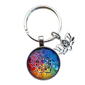 373 sleutelhanger Lotus - Lotusbloem - Full color