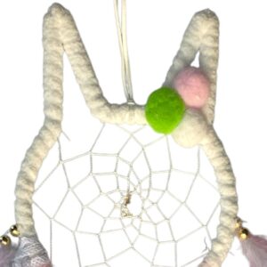 762 dromenvanger fluweel Creme poes - kat Close